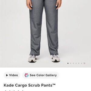 Figs Kade Cargo scrub pants in graphite size M